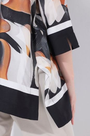 Moda za polnejše Bluza 3/4 rukava šireg kroja plus velikost, xxl, Ulla Popken in Johann Popken (JP1880)