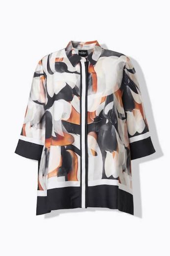 Moda za polnejše Bluza 3/4 rukava šireg kroja plus velikost, xxl, Ulla Popken in Johann Popken (JP1880)