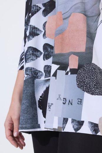 Moda za polnejše Majica 3/4 rukava A kroja plus velikost, xxl, Ulla Popken in Johann Popken (JP1880)