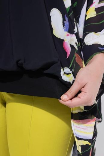 Moda za polnejše Bluza 3/4 rukava V ovratnika plus velikost, xxl, Ulla Popken in Johann Popken (JP1880)