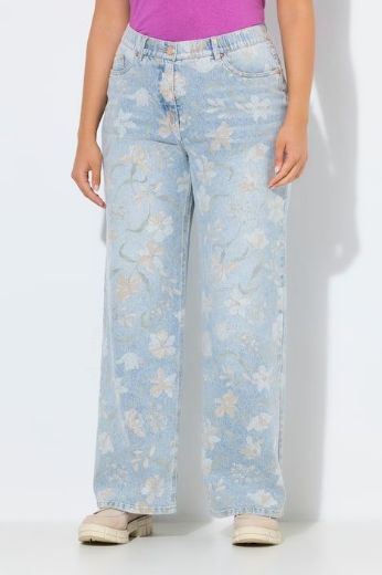 Moda za polnejše Traperice širokih nogavica plus velikost, xxl, Ulla Popken in Johann Popken (JP1880)