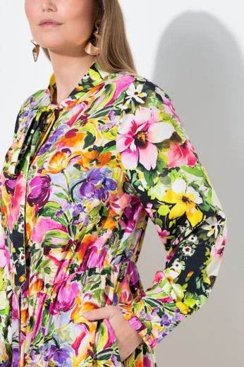 Moda za polnejše Haljina midi dugih rukava plus velikost, xxl, Ulla Popken in Johann Popken (JP1880)