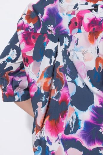 Moda za polnejše Haljina midi 3/4 rukava plus velikost, xxl, Ulla Popken in Johann Popken (JP1880)