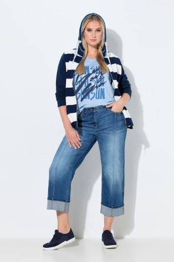 Moda za polnejše Traperice širokih ravnih nogavica plus velikost, xxl, Ulla Popken in Johann Popken (JP1880)