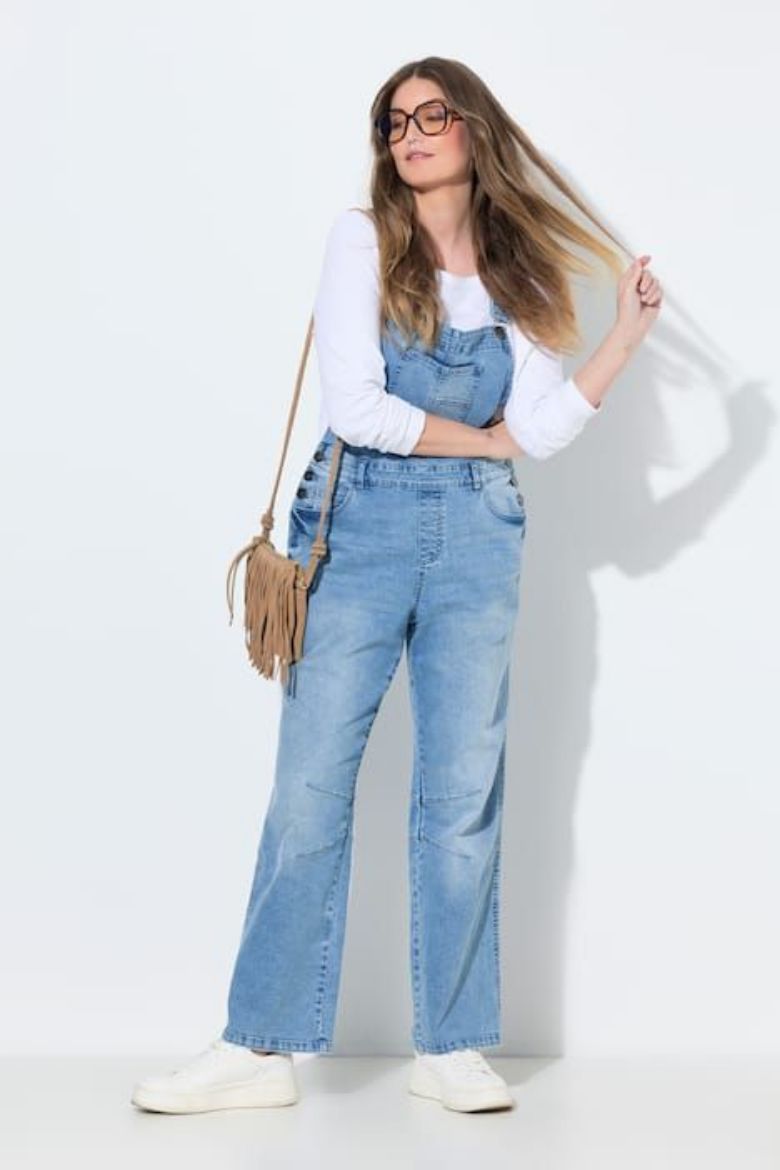 Moda za polnejše Kombinezon od trapera na tregere plus velikost, xxl, Ulla Popken in Johann Popken (JP1880)