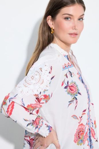 Moda za polnejše Tunika dugih rukava V ovratnika plus velikost, xxl, Ulla Popken in Johann Popken (JP1880)