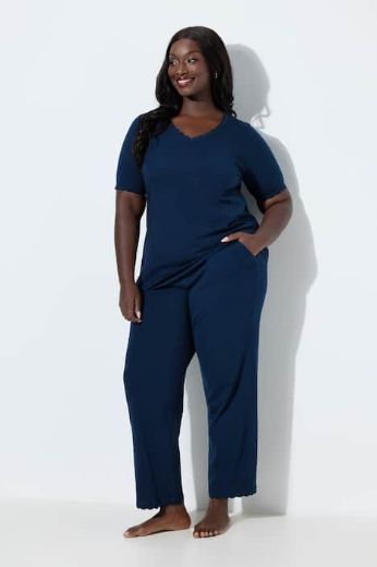 Moda za polnejše Pidžama kratkih rukava i dugih nogavica plus velikost, xxl, Ulla Popken in Johann Popken (JP1880)