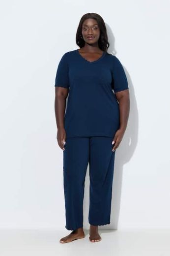 Moda za polnejše Pidžama kratkih rukava i dugih nogavica plus velikost, xxl, Ulla Popken in Johann Popken (JP1880)