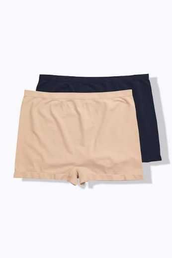 Moda za polnejše Gaćice produženih nogavica 2 komada plus velikost, xxl, Ulla Popken in Johann Popken (JP1880)