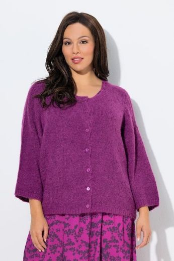 Moda za polnejše Kardigan 3/4 rukava na kopčanje plus velikost, xxl, Ulla Popken in Johann Popken (JP1880)