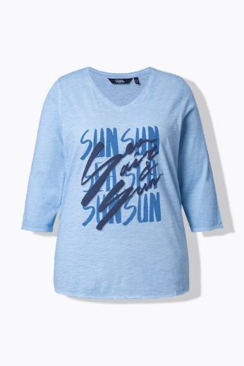 Moda za polnejše Majica 3/4 rukava V ovratnika plus velikost, xxl, Ulla Popken in Johann Popken (JP1880)