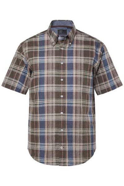 Slika Košulja kratkih rukava karirana lanena