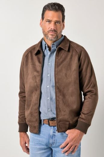 Moda za polnejše Jakna lagana u izgledu kože plus velikost, xxl, Ulla Popken in Johann Popken (JP1880)