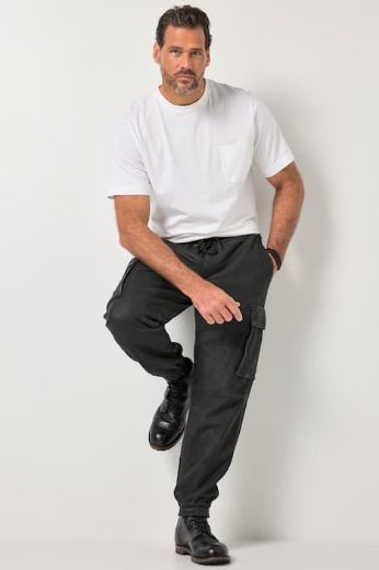 Moda za polnejše Hlače cargo od kože plus velikost, xxl, Ulla Popken in Johann Popken (JP1880)