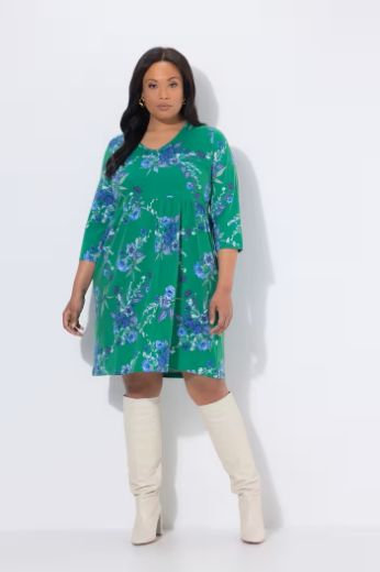 Moda za polnejše Haljina 3/4 rukava A kroja plus velikost, xxl, Ulla Popken in Johann Popken (JP1880)