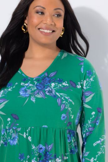 Moda za polnejše Haljina 3/4 rukava A kroja plus velikost, xxl, Ulla Popken in Johann Popken (JP1880)