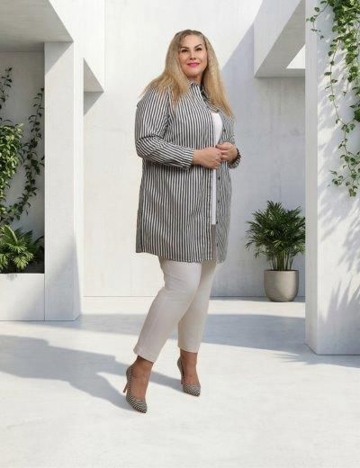 Bluze in srajce za polnejše ženske in moške, plus velikost Bluze in srajce xxl Ulla Popken in Johann Popken (JP1880)