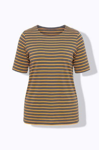 Moda za polnejše Majica prugasta kratkih rukava plus velikost, xxl, Ulla Popken in Johann Popken (JP1880)