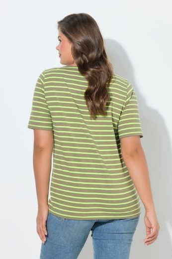 Moda za polnejše Majica prugasta kratkih rukava plus velikost, xxl, Ulla Popken in Johann Popken (JP1880)