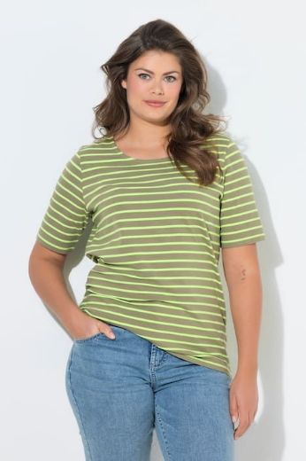 Moda za polnejše Majica prugasta kratkih rukava plus velikost, xxl, Ulla Popken in Johann Popken (JP1880)