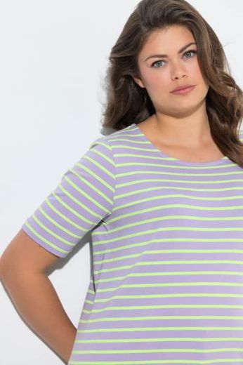 Moda za polnejše Majica prugasta kratkih rukava plus velikost, xxl, Ulla Popken in Johann Popken (JP1880)