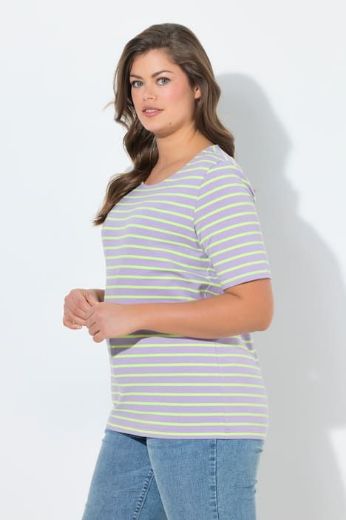 Moda za polnejše Majica prugasta kratkih rukava plus velikost, xxl, Ulla Popken in Johann Popken (JP1880)