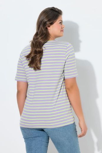 Moda za polnejše Majica prugasta kratkih rukava plus velikost, xxl, Ulla Popken in Johann Popken (JP1880)