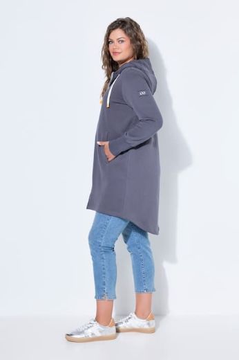 Moda za polnejše Majica dugih rukava s patentnim zatvaračem i kapuljačom dužeg kroja plus velikost, xxl, Ulla Popken in Johann Popken (JP1880)