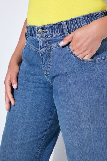 Moda za polnejše Traperice skraćenih širokih nogavica plus velikost, xxl, Ulla Popken in Johann Popken (JP1880)