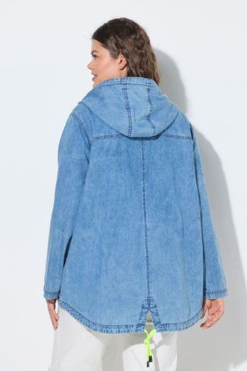Moda za polnejše Jakna lagana od trapera s kapuljačom plus velikost, xxl, Ulla Popken in Johann Popken (JP1880)