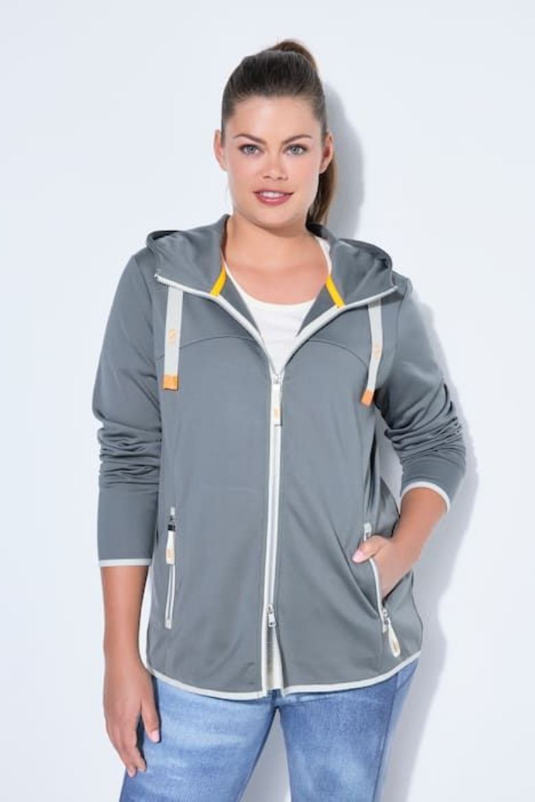 Moda za polnejše Majica dugih rukava s kapuljačom plus velikost, xxl, Ulla Popken in Johann Popken (JP1880)