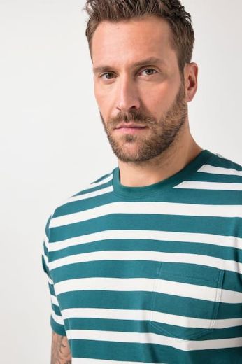 Moda za polnejše Majica kratkih rukava na pruge plus velikost, xxl, Ulla Popken in Johann Popken (JP1880)