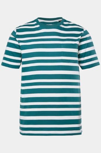 Moda za polnejše Majica kratkih rukava na pruge plus velikost, xxl, Ulla Popken in Johann Popken (JP1880)