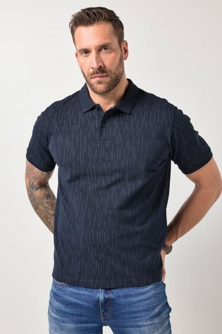 Moda za polnejše Majica polo kratkih rukava plus velikost, xxl, Ulla Popken in Johann Popken (JP1880)