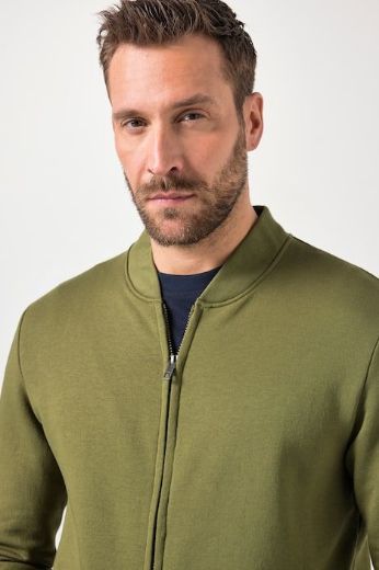 Moda za polnejše Majica dugih rukava s patentnim zatvaračem plus velikost, xxl, Ulla Popken in Johann Popken (JP1880)