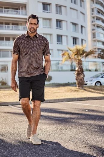 Moda za polnejše Majica Polo kratkih rukava plus velikost, xxl, Ulla Popken in Johann Popken (JP1880)