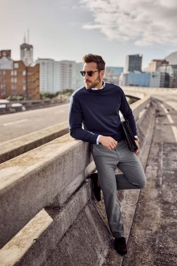 Moda za polnejše Pulover dugih rukava plus velikost, xxl, Ulla Popken in Johann Popken (JP1880)