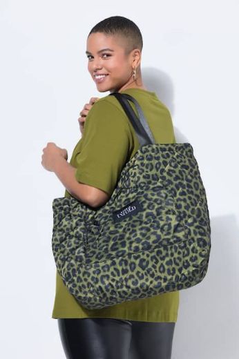 Moda za polnejše Torba prošivena s leopard uzorkom plus velikost, xxl, Ulla Popken in Johann Popken (JP1880)