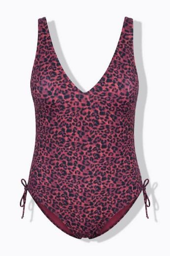 Moda za polnejše Kupaći kostim jednodijelni s leopard uzorkom plus velikost, xxl, Ulla Popken in Johann Popken (JP1880)