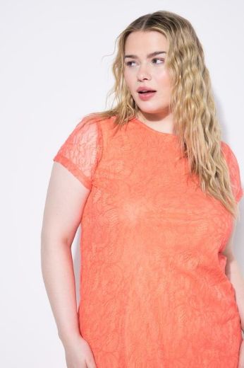 Moda za polnejše Haljina maxi kratkih rukava s čipkastim detaljima plus velikost, xxl, Ulla Popken in Johann Popken (JP1880)