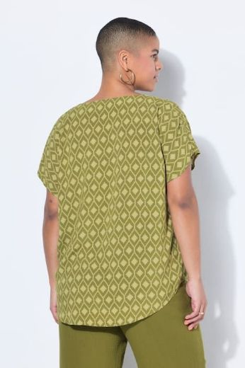 Moda za polnejše Bluza kratkih rukava V ovratnika plus velikost, xxl, Ulla Popken in Johann Popken (JP1880)