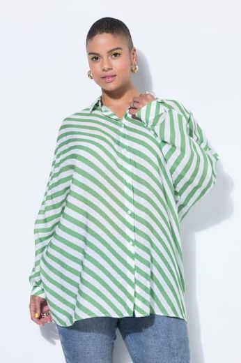 Moda za polnejše Košulja dugih rukava šireg kroja plus velikost, xxl, Ulla Popken in Johann Popken (JP1880)