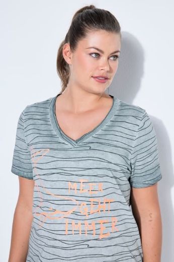 Moda za polnejše Majica 1/2 rukava V izreza plus velikost, xxl, Ulla Popken in Johann Popken (JP1880)