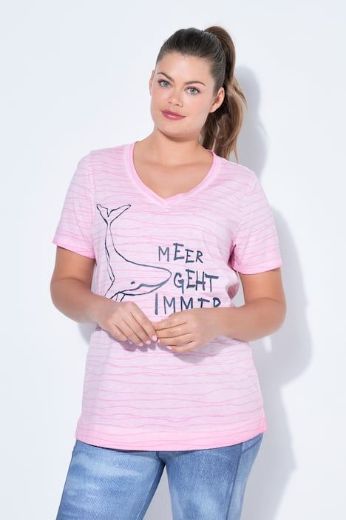 Moda za polnejše Majica 1/2 rukava V izreza plus velikost, xxl, Ulla Popken in Johann Popken (JP1880)