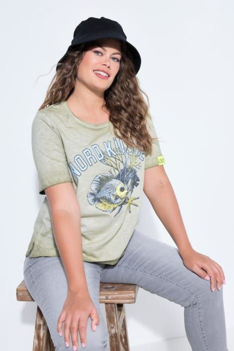 Moda za polnejše Majica 1/2 rukava plus velikost, xxl, Ulla Popken in Johann Popken (JP1880)