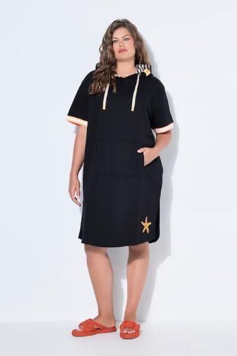 Moda za polnejše Haljina 1/2 rukavi s kapuljačom plus velikost, xxl, Ulla Popken in Johann Popken (JP1880)