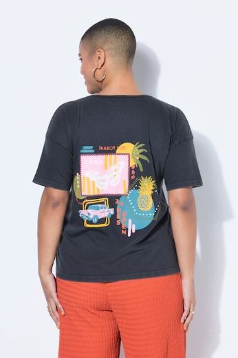 Moda za polnejše Majica kratkih rukava šireg kroja plus velikost, xxl, Ulla Popken in Johann Popken (JP1880)