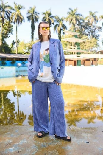 Moda za polnejše Sako šireg kroja na pruge plus velikost, xxl, Ulla Popken in Johann Popken (JP1880)