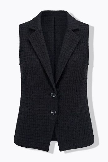 Moda za polnejše Prsluk strukirani plus velikost, xxl, Ulla Popken in Johann Popken (JP1880)