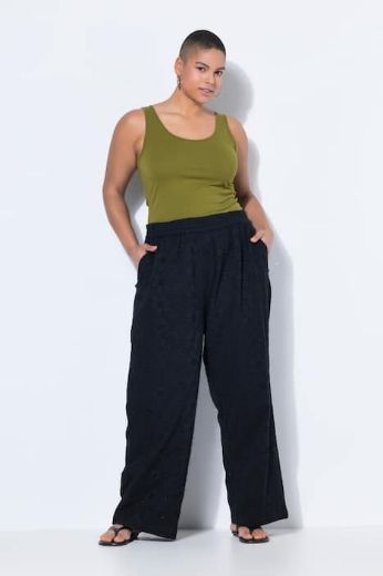 Moda za polnejše Hlače dugih nogavica šireg kroja elastičnog struka plus velikost, xxl, Ulla Popken in Johann Popken (JP1880)